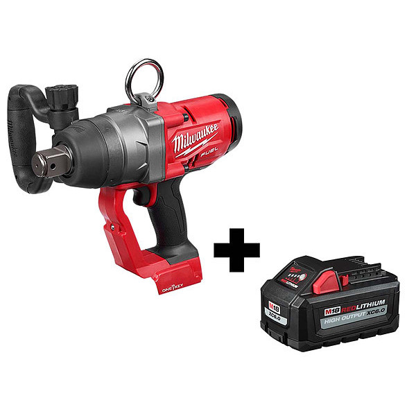 Milwaukee Tool Impact Wrench, Cordless, 18V DC, 1800 RPM 2867-20, 48-11-1865