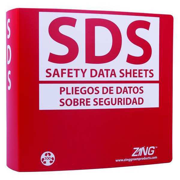 Zing GHS SDS Binder, 3 in., Bilingual 6035
