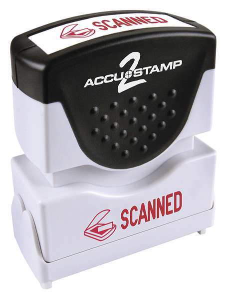 Accu-Stamp2 Message Stamp, Scanned, Red, 36 038932