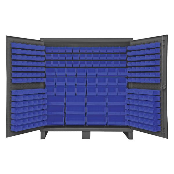 Durham Mfg Super Duty Bin Cabinet, 72 in W, 78 in H, 24" D, 240 Bins HDC72-240-5295