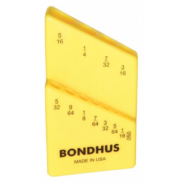 Bondhus Bondhex Case Holds 12 L-Wrenches - Sizes: .050-5/16" 18036