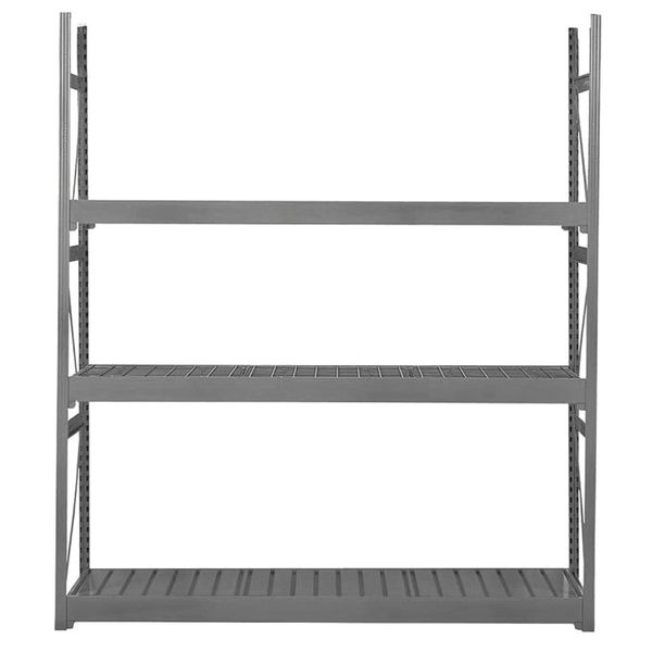 Equipto Starter Bulk Storage Rack, 24 in D, 48 in W, 3 Shelves, Office Gray 1015D42S-GY