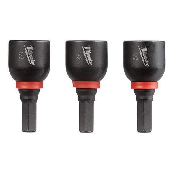 Milwaukee Tool SHOCKWAVE ½” Insert Nutdriver Set (3 Pk) 49-66-4517