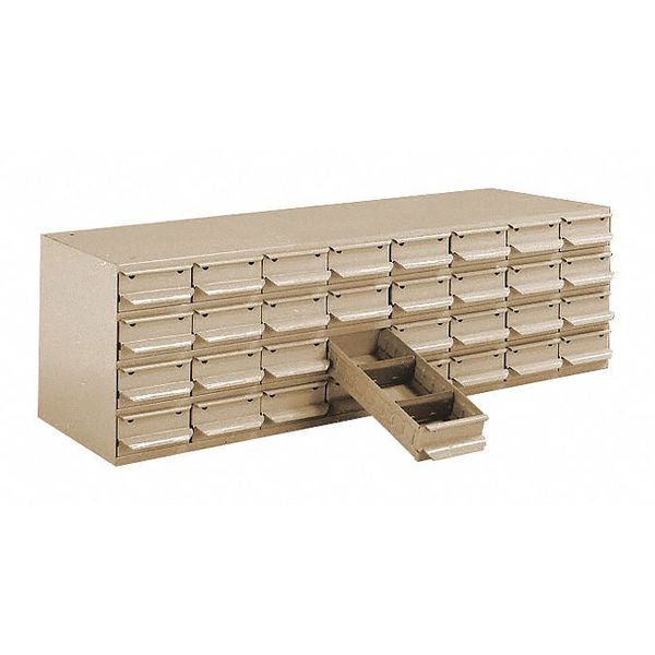Equipto Compartment Organizer with 32 Drawers, 34-1/8 in W x 10-5/8 in H x 33-PY