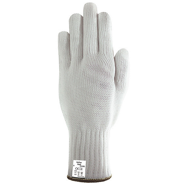 Ansell Cut Resistant Gloves, A8 Cut Level, Uncoated, S, 1 PR 74-301