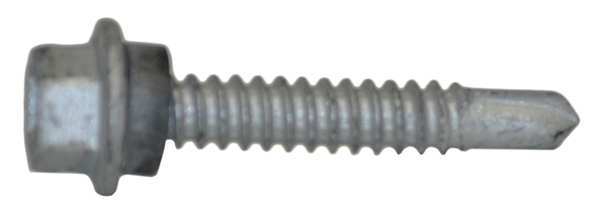 Teks Self-Drilling Screw, 1/4" x 1-1/2 in, Climaseal Steel Hex Head Hex Drive, 250 PK 1048000