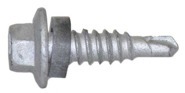 Teks Self-Drilling Screw, 1/4" x 7/8 in, Climaseal Steel Hex Head Hex Drive, 500 PK 1389000