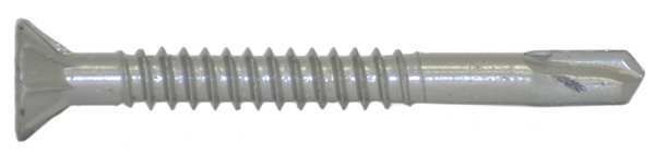 Teks Self-Drilling Screw, #10 x 1-13/16 in, Gray Spex Steel Flat Head Combination Phillips/Square Drive 1791000