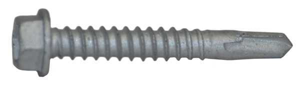 Teks Self-Drilling Screw, #12 x 1 1/2 in, Climaseal Steel Hex Head External Hex Drive, 250 PK 1123000