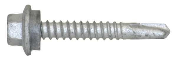 Teks Self-Drilling Screw, #12 x 1 1/2 in, Climaseal Steel Hex Head External Hex Drive, 250 PK 1428000