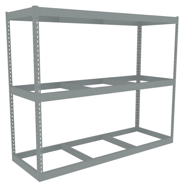 Tennsco Boltless Shelving Unit, 24-5/8"D x 72-5/8"W x 60"H, 3 Shelves, Steel ZLE5-7224S-3