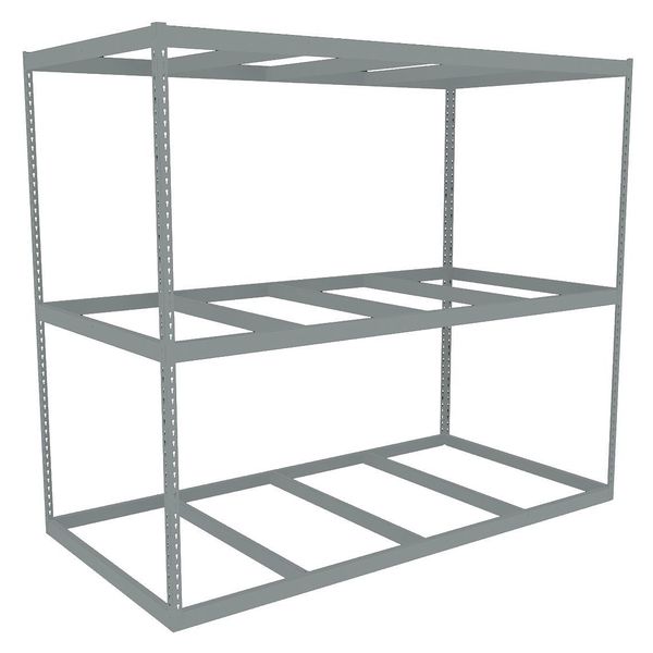 Tennsco Boltless Shelving Unit, 48-5/8"D x 96-5/8"W x 84"H, 3 Shelves, Steel ZLE7-9648S-3