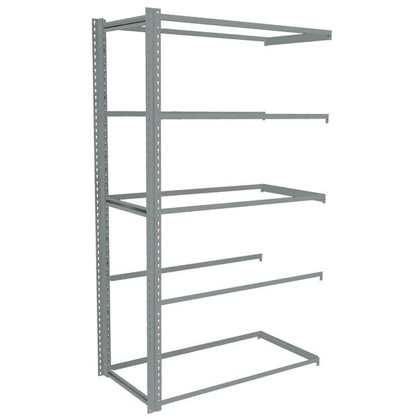 Tennsco Boltless Shelving, 24"D x 48"W x 84"H, 5 Shelves, Carbon Steel ZA7-4824A-5