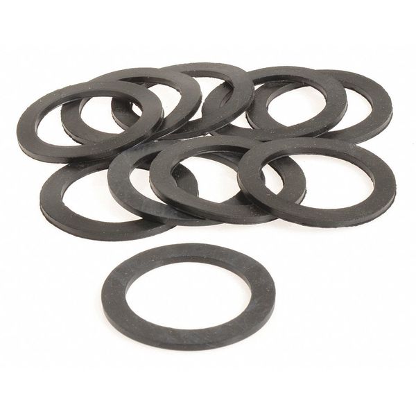 Zoro Select Rubb Gasket 2 In. Hose Coupling, PK10 GASK-200-10G