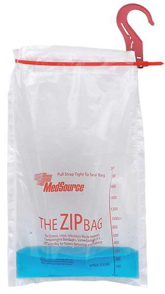 Medsource Waste Bag, 17-1/8 in. L x 9 in. W, PK480 MS-17367