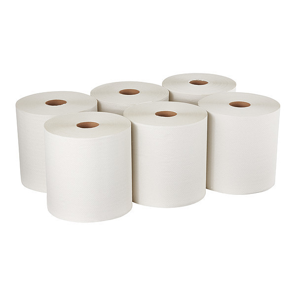 Georgia-Pacific Pacific Blue Basic(TM) Hardwound Paper Towels, 1 Ply Ply, Continuous Roll Sheets, 800 ft., White 26602