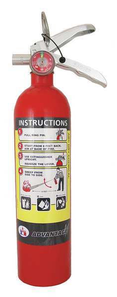 Badger Fire Extinguisher, 1A:10B:C, Dry Chemical, 2.5 lb ADV-250