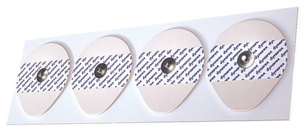 Dynarex Snap Electrodes, Adult, White, Foam, PK600 7102