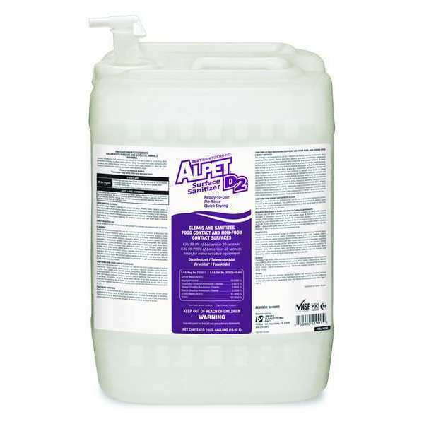 Best Sanitizers Cleaner, Disinfectant and Sanitizer, 5 gal. Pail, Alcohol SS10002