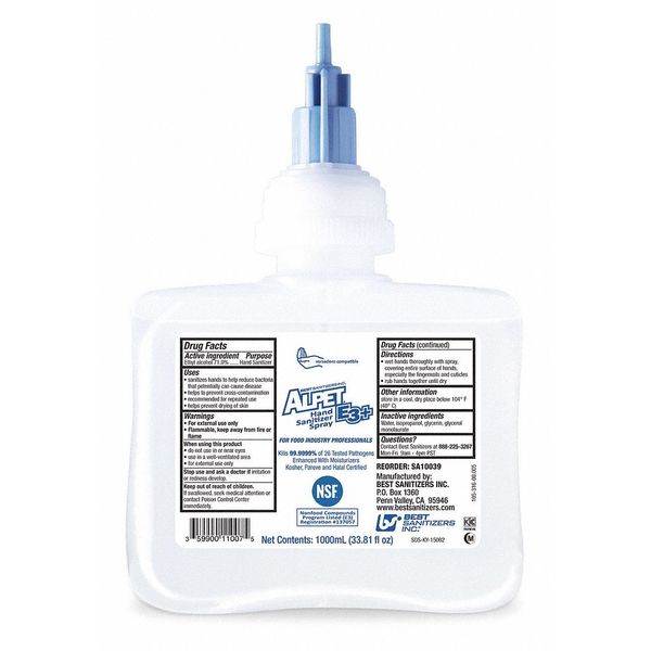 Best Sanitizers Hand Sanitizer, 1L, PK6 SA10039