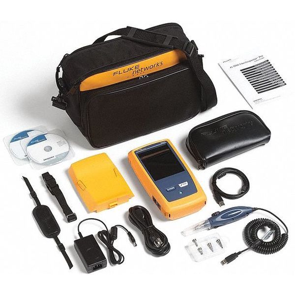 Fluke Networks Fiber Optic Tester, LCD, USB FI2-7000