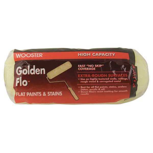 Wooster 9" Paint Roller Cover, 1-1/4" Nap, Knit Fabric RR664-9