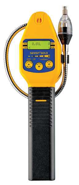 Sensit Multi-Gas Detector, 2 Gas, 12 hr Battery Life, Yellow 910-00100-D