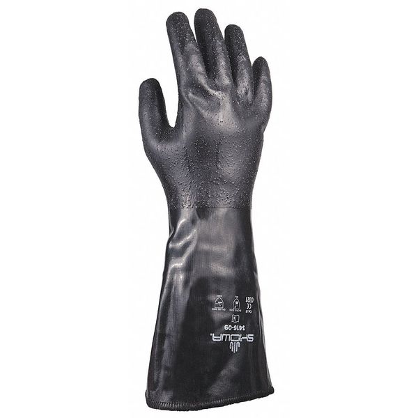 Showa 14" Chemical Resistant Gloves, Neoprene, S, 1 PR 3416-08