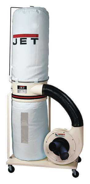 Jet Dust Collector, 1,100 CFM Max Flow, 1 1/2 hp, 1 Phase 708657K