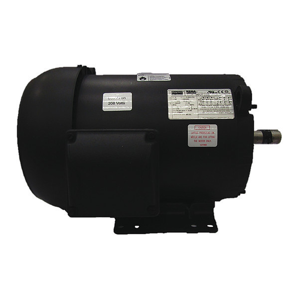 Dayton 3-Phase General Purpose Motor, 5 HP, 182/4T Frame, 230/460V AC Voltage, 1,750 Nameplate RPM 36VF05