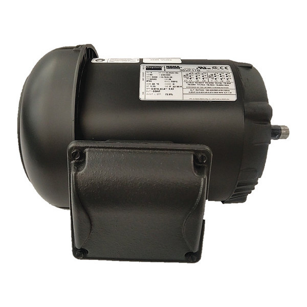 Dayton 3-Phase General Purpose Motor, 1/4 HP, 56C Frame, 230/460V AC Voltage, 3,460 Nameplate RPM 36VF17