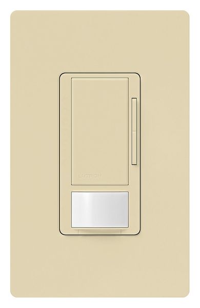 Lutron Occ/Vac Dimmer Snsr, Wall, Ivory MS-Z101-IV