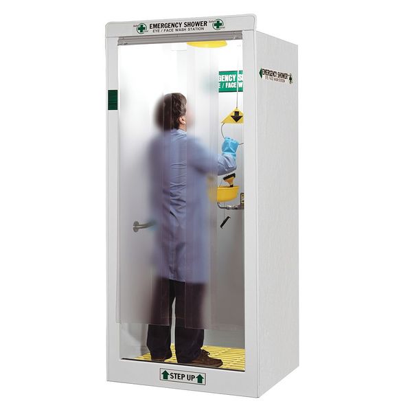 Hemco Emergency Shower Booth, Finished Sides 16604