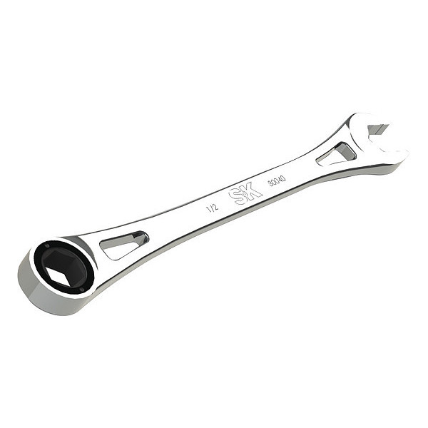 Sk Professional Tools Ratcheting Wrench, Head Size 1/2 in. 80040