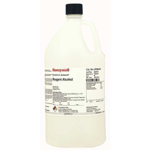 Honeywell Burdick & Jackson Reagent Alcohol, CH3CH2OH, 4L, PK4 LP090-4P