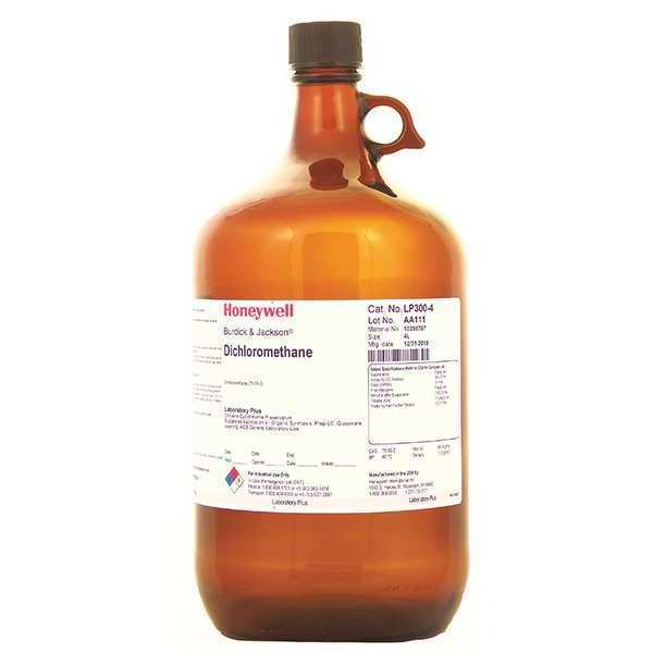 Honeywell Burdick & Jackson Dichloromethane, CH2Cl2, 84.94, 4L, PK4 LP300-4