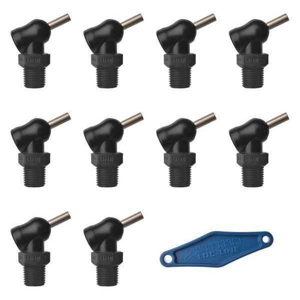 Loc-Line Nozzle, XR Style, 0.062in.dia, PK10 79082-BLK