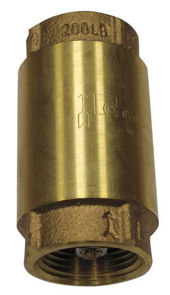 Campbell 1-1/4" FNPT Low Lead Brass Spring Check Valve CV-5TLF