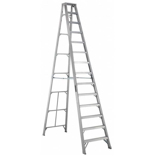 Louisville 14 ft. Aluminum 300 lb. Stepladder, Type IA AS1014