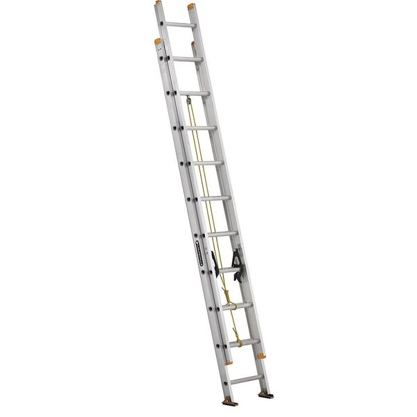 Louisville 20 ft Aluminum Extension Ladder, 250 lb Load Capacity AE3220