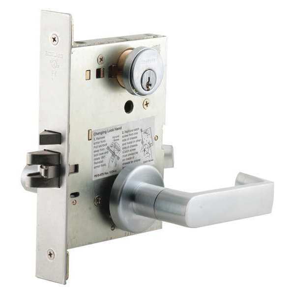 Schlage Lever Lockset, Mechanical, Classroom, Grd.1 L9070P 06A 626 C123
