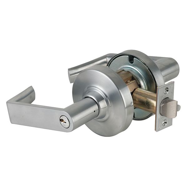 Schlage Lever Lockset, Mechanical, Entrance, Grd. 1 ND53PD RHO 626 C123 KA
