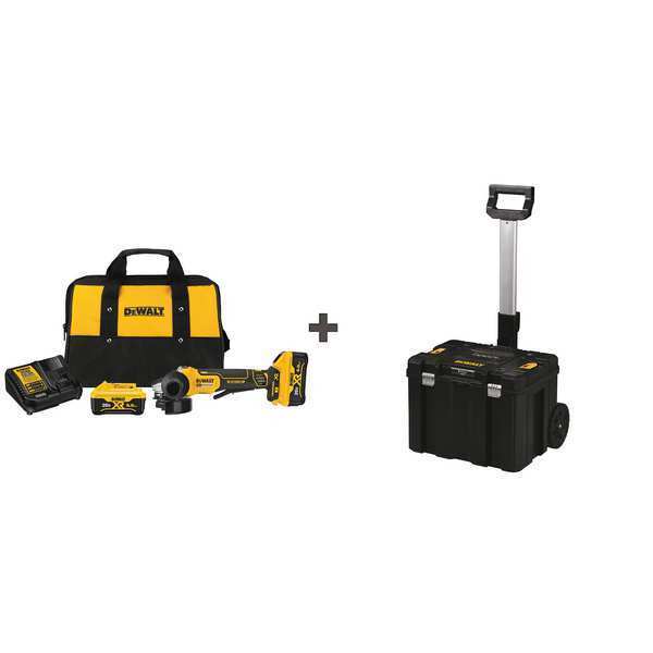 Dewalt Grinder, Brushless, 20V, 4-1/2" Size DCG413R2/DWST17820