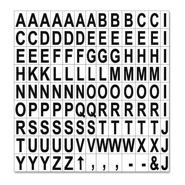 Mastervision Magnetic Figures Accessory Letters, PK120 KT2220