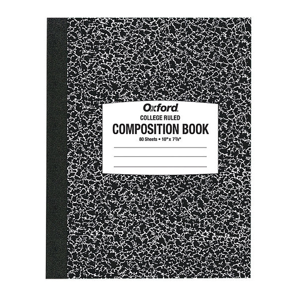 Oxford Composition Notebook, College, 80 Sheet 26252