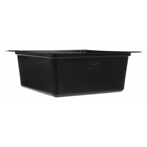 Oatey Storage Bin, 4 in; 5 in W, 6-1/2 in; 9-1/4 in L, Black 34080