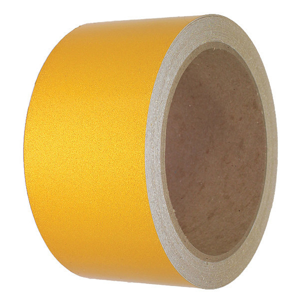 Visual Workplace Reflective Floor Tape, 2" x 30 ft., Yellow 25-800-2030-618