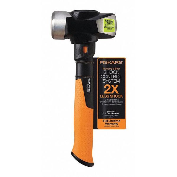 Fiskars IsoCore 3lb Club Hammer 11" 1067457