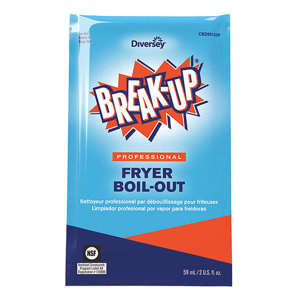 Diversey Break-Up, Pro Fryer, Boil-Out, 2 oz. Packet, 36 PK CBD991209