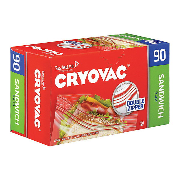 Diversey Cryovac Reseal, Sandwich Bags, 90CT, PK12 100946906